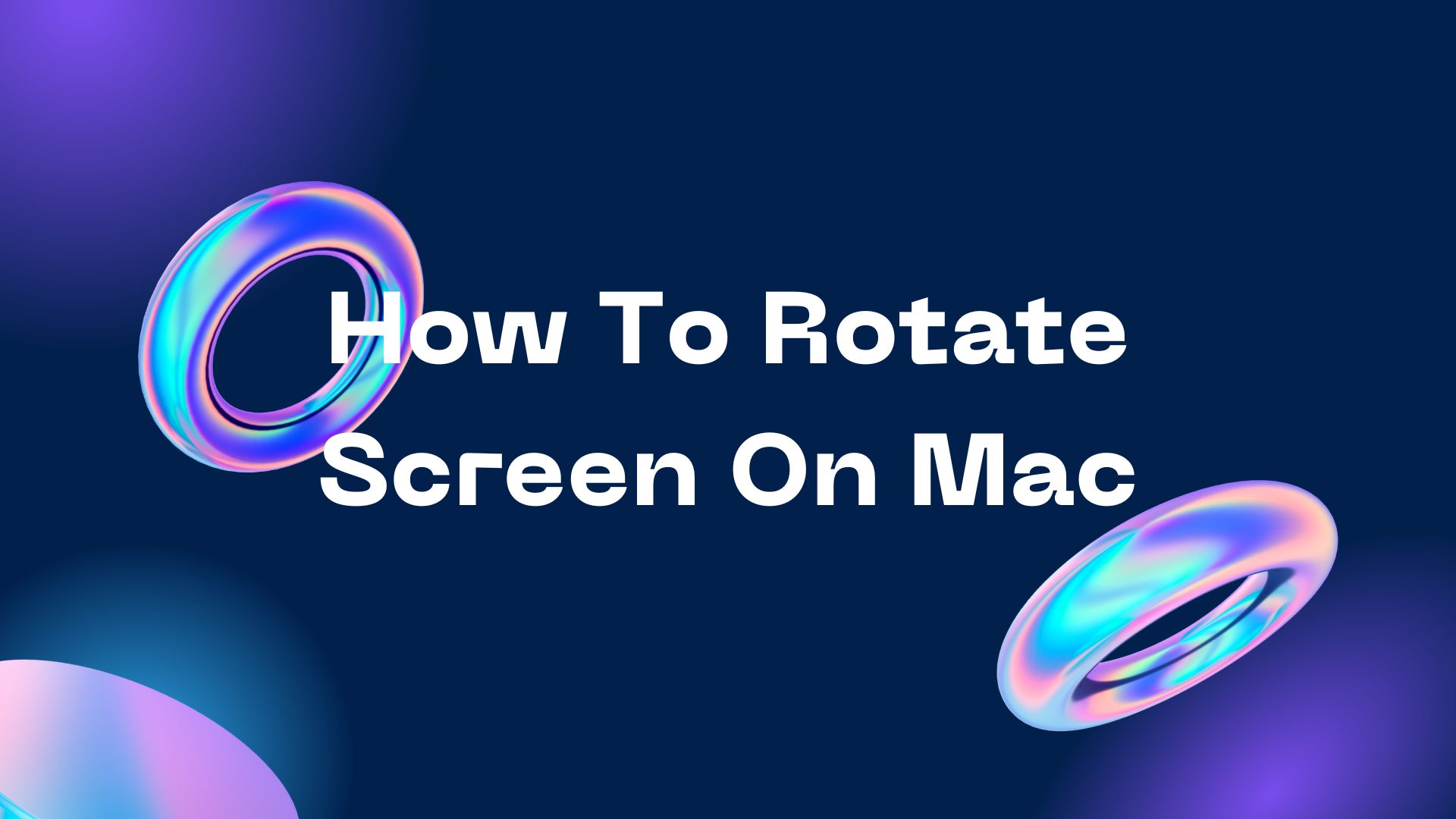 rotate screen mac