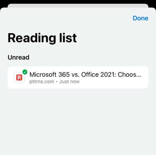 Reading list